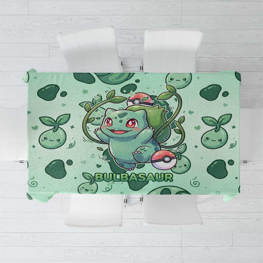 Bulbasaur Tablecloth Playful Leafy Sprout Art