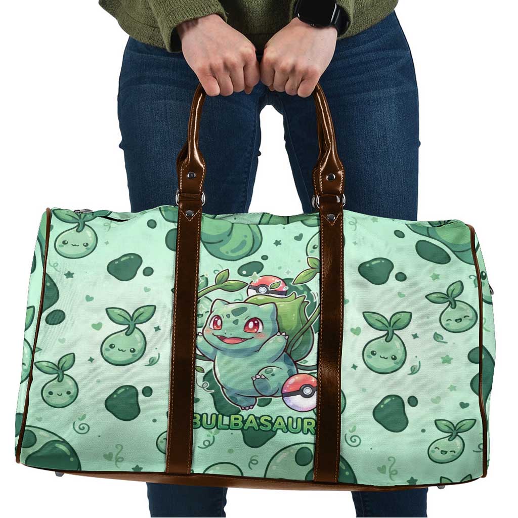 Bulbasaur Travel Bag Playful Leafy Sprout Art