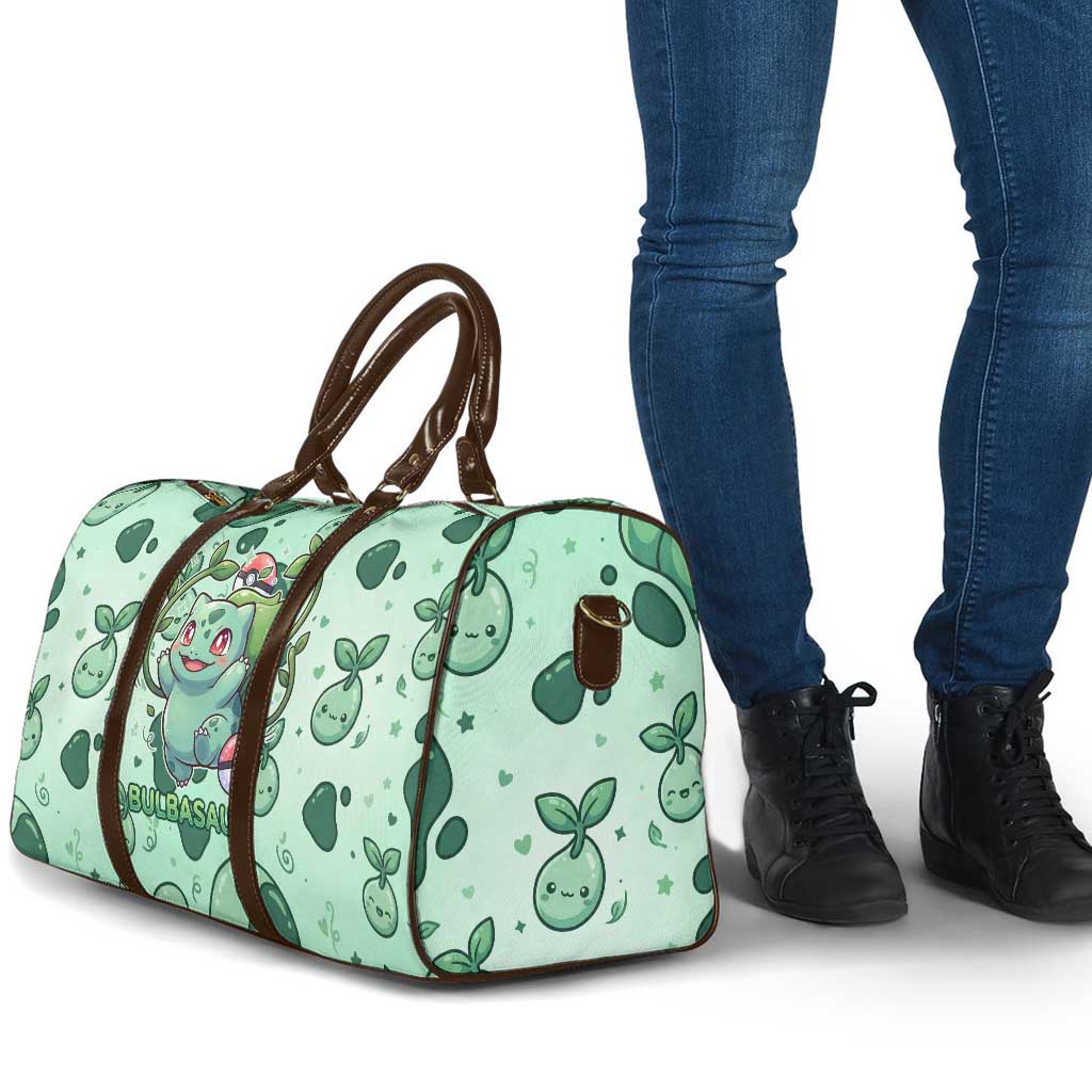 Bulbasaur Travel Bag Playful Leafy Sprout Art