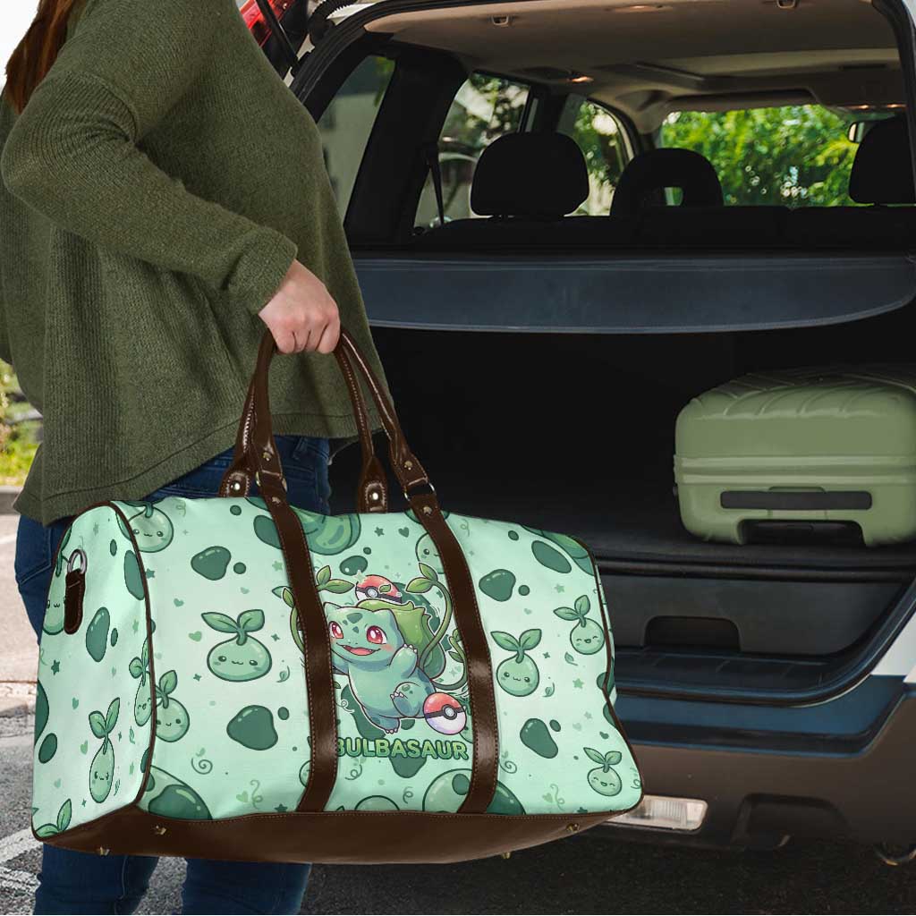 Bulbasaur Travel Bag Playful Leafy Sprout Art
