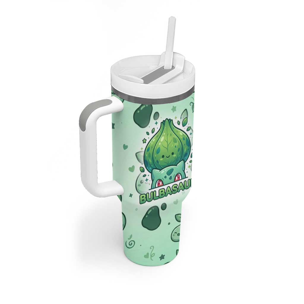 Bulbasaur Tumbler With Handle Playful Leafy Sprout Art