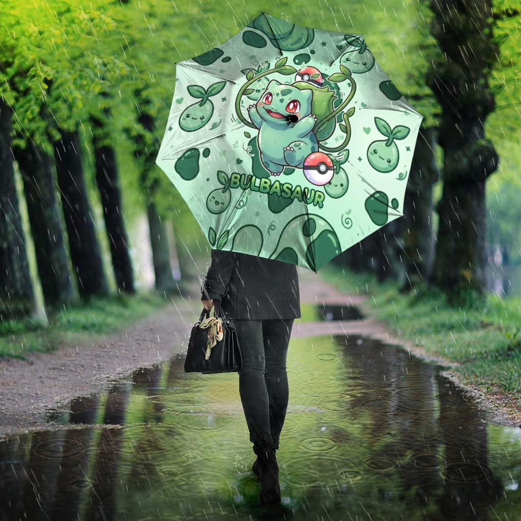 Bulbasaur Umbrella Playful Leafy Sprout Art