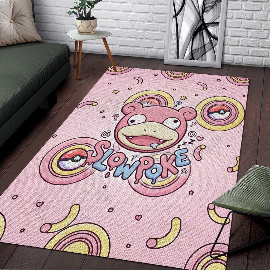 Slowpoke Area Rug Sleepy Bubblegum Daydream Art