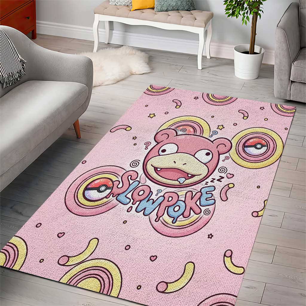 Slowpoke Area Rug Sleepy Bubblegum Daydream Art