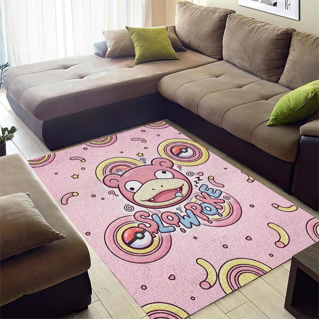 Slowpoke Area Rug Sleepy Bubblegum Daydream Art