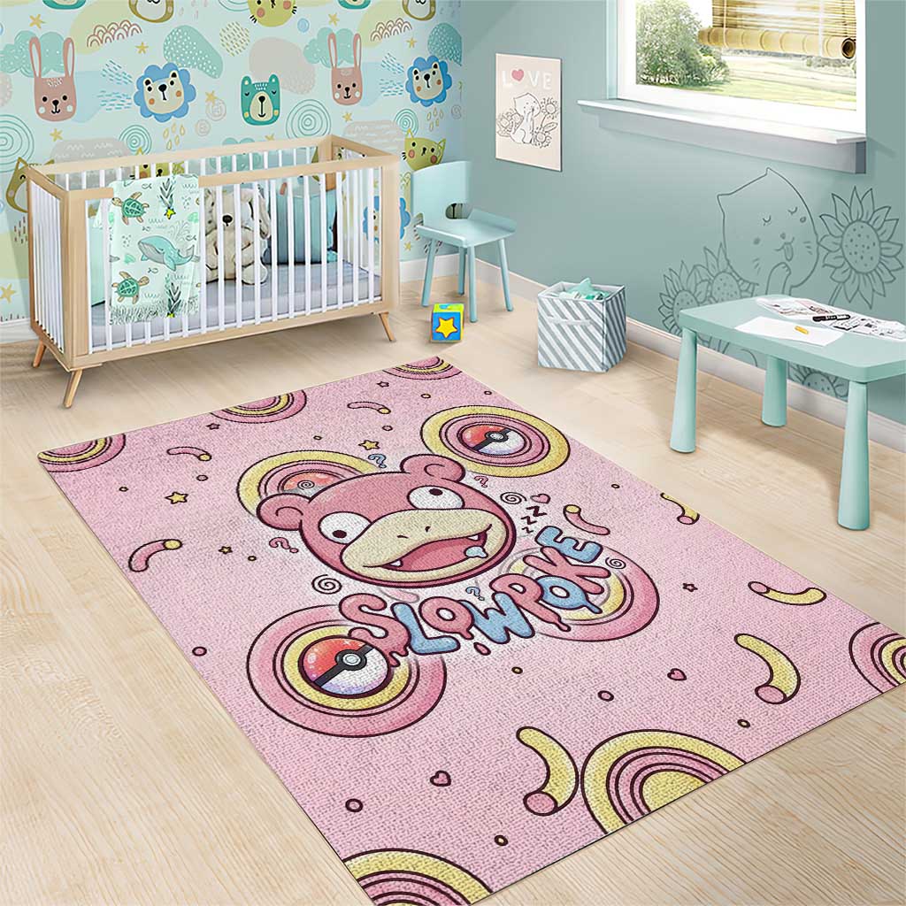 Slowpoke Area Rug Sleepy Bubblegum Daydream Art