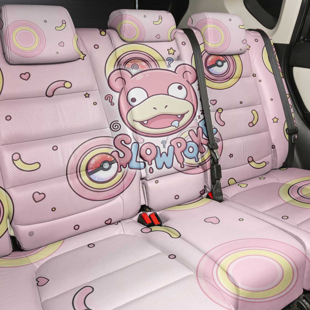 Slowpoke Back Car Seat Cover Sleepy Bubblegum Daydream Art