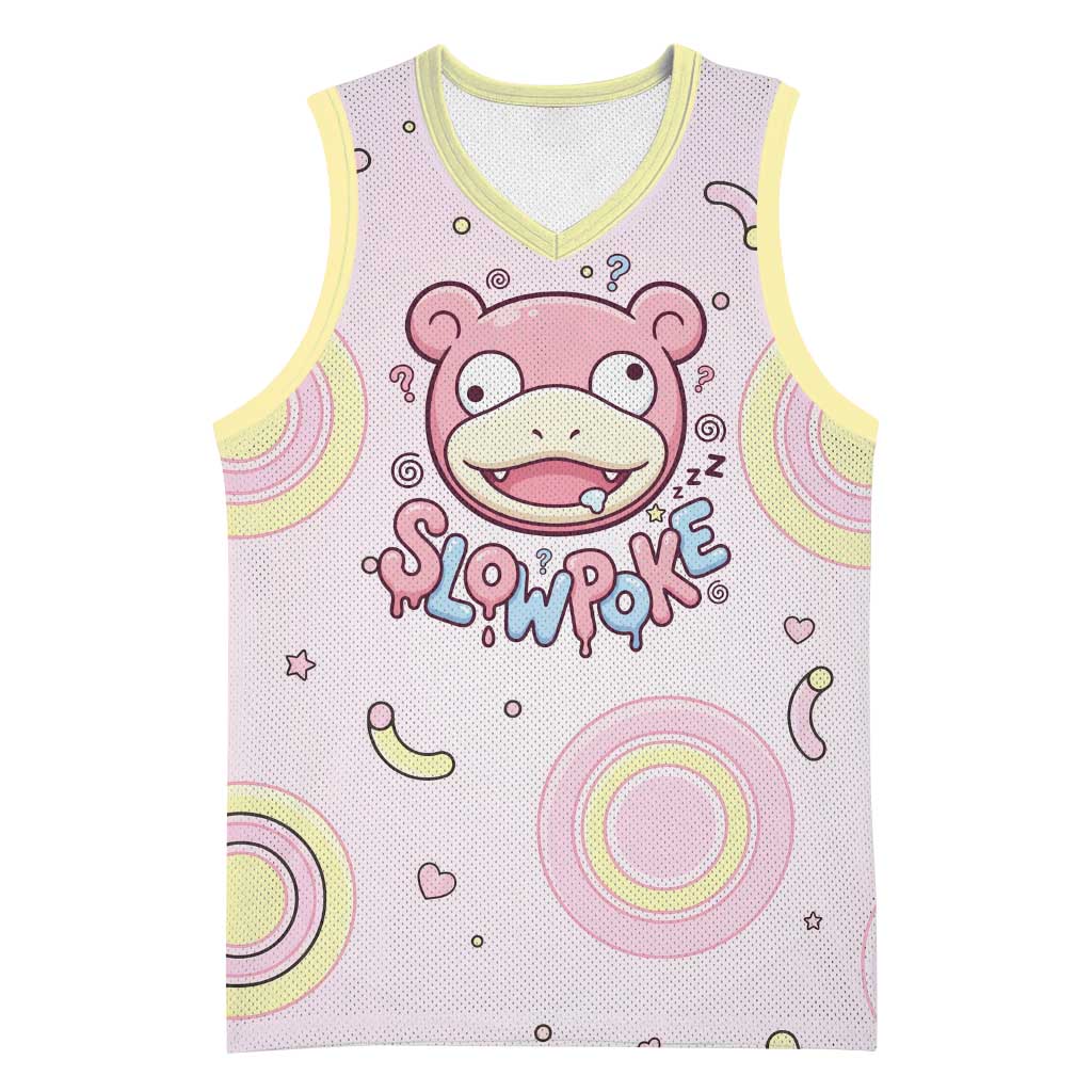 Slowpoke Basketball Jersey Sleepy Bubblegum Daydream Art