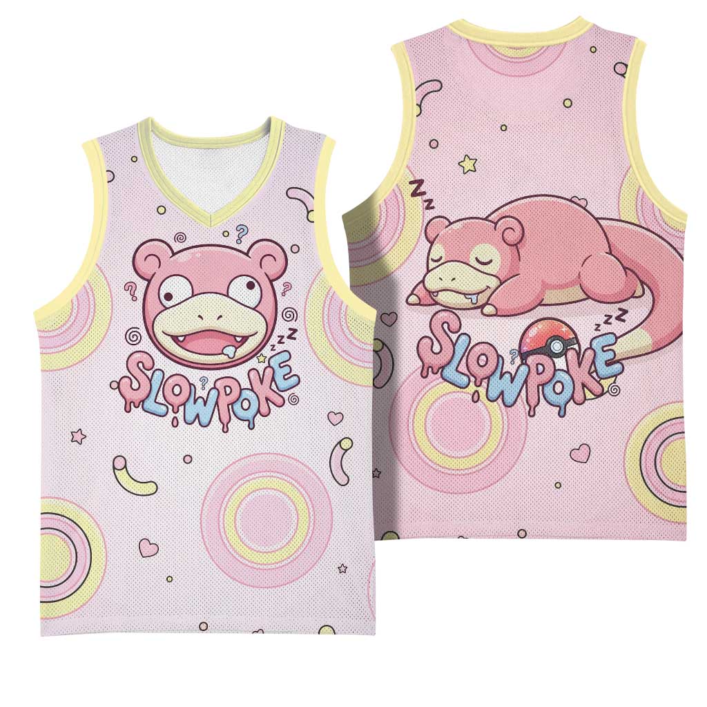 Slowpoke Basketball Jersey Sleepy Bubblegum Daydream Art