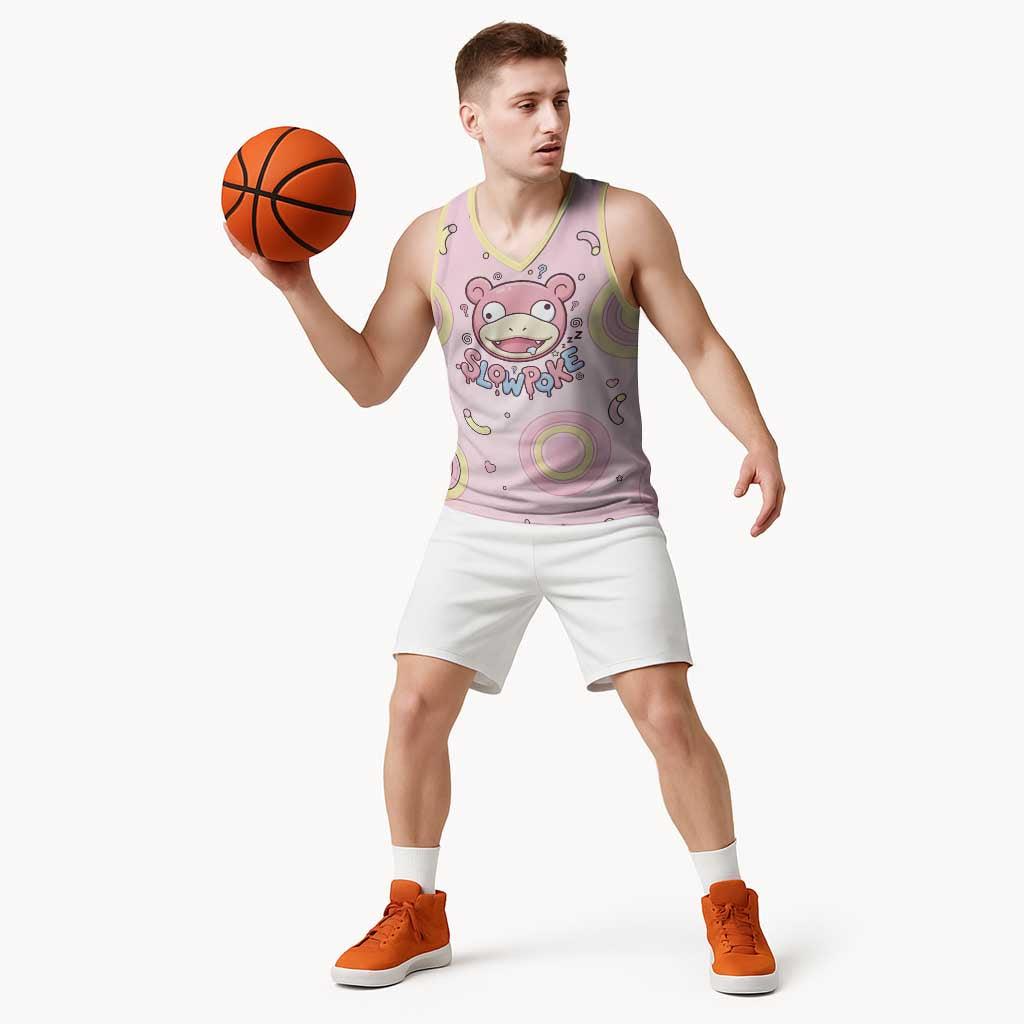 Slowpoke Basketball Jersey Sleepy Bubblegum Daydream Art
