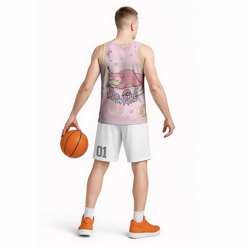 Slowpoke Basketball Jersey Sleepy Bubblegum Daydream Art