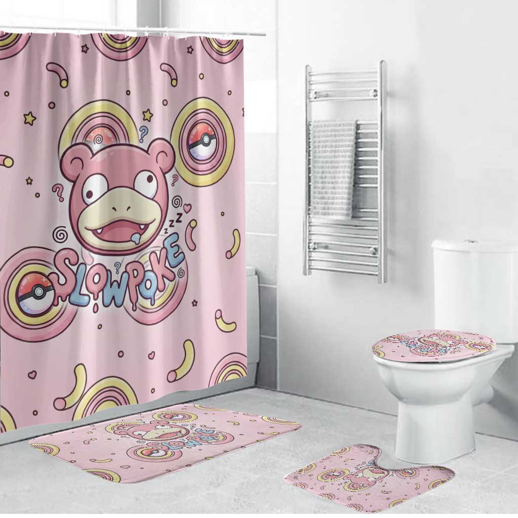 Slowpoke Bathroom Set Sleepy Bubblegum Daydream Art
