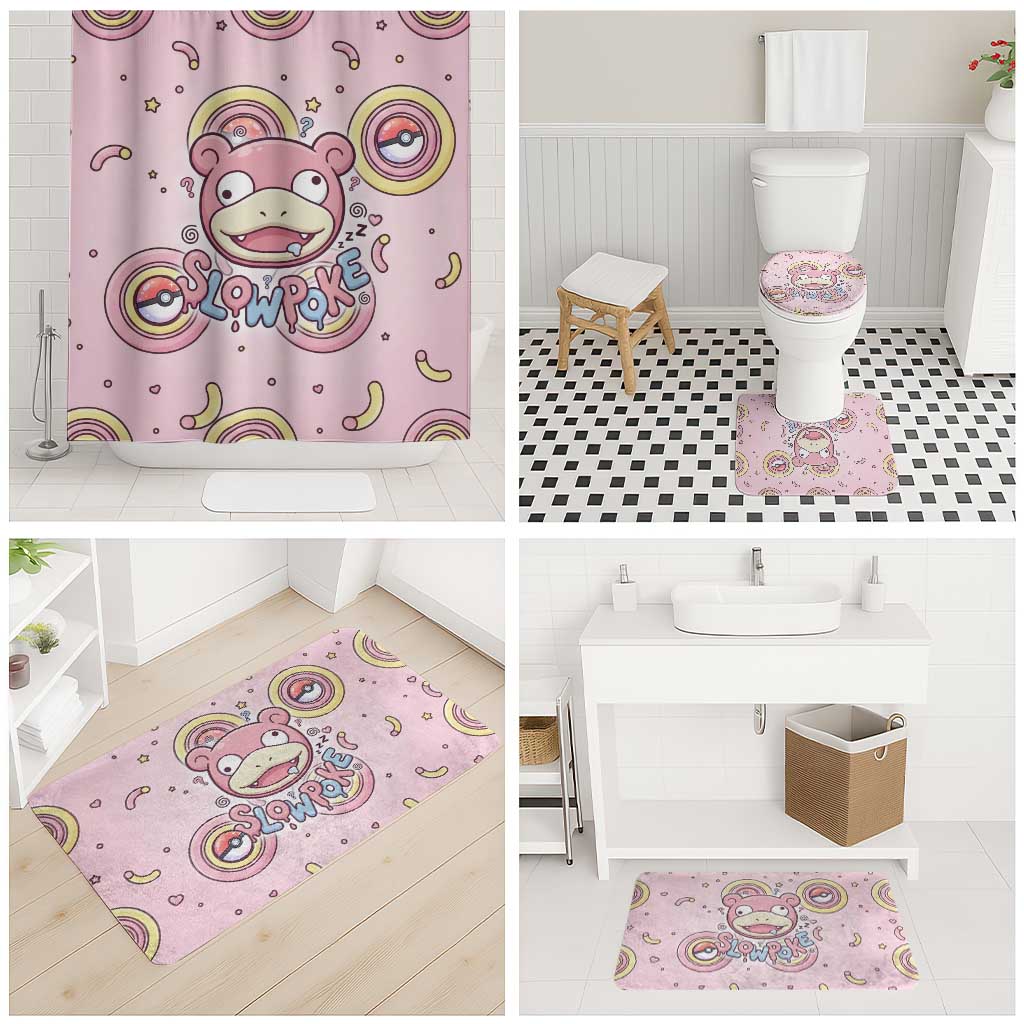 Slowpoke Bathroom Set Sleepy Bubblegum Daydream Art