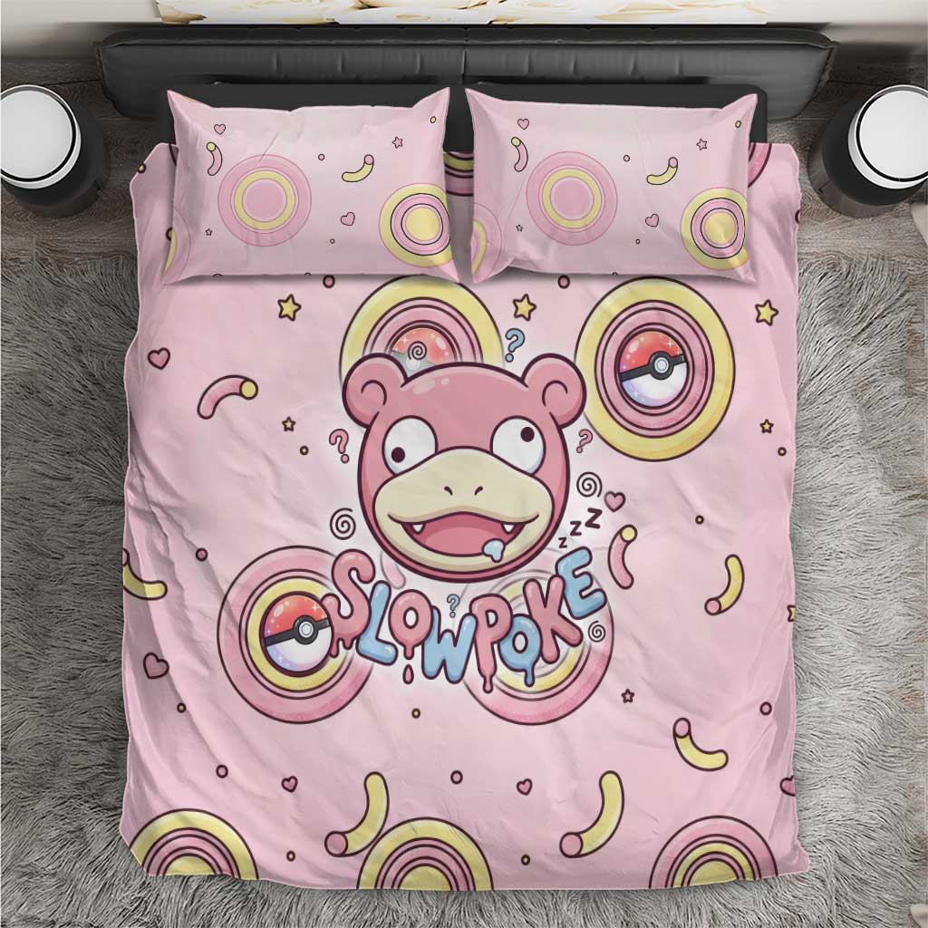 Slowpoke Bedding Set Sleepy Bubblegum Daydream Art