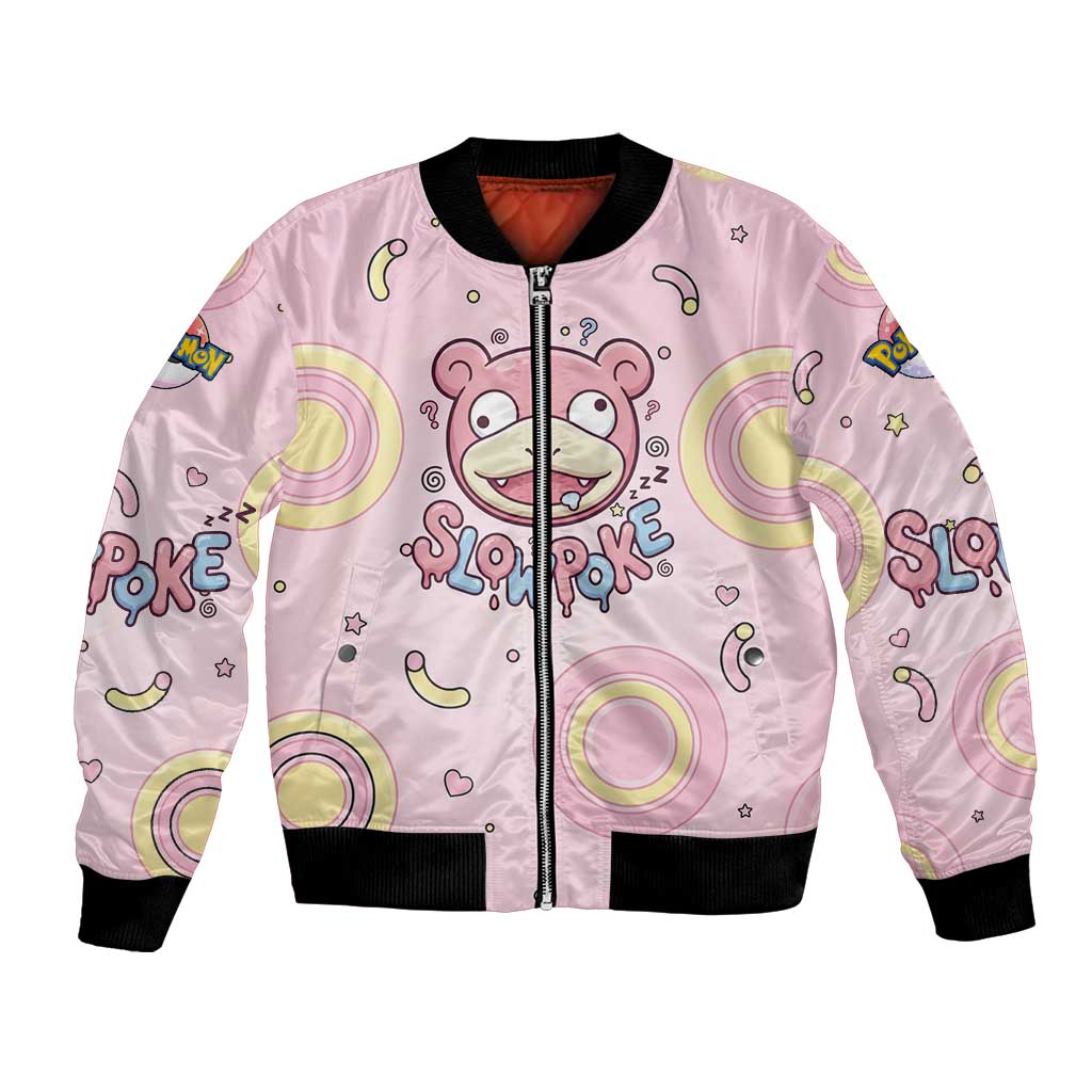 Slowpoke Bomber Jacket Sleepy Bubblegum Daydream Art