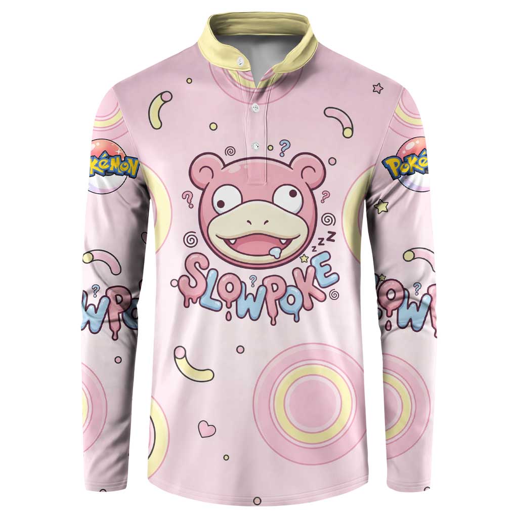 Slowpoke Button Sweatshirt Sleepy Bubblegum Daydream Art