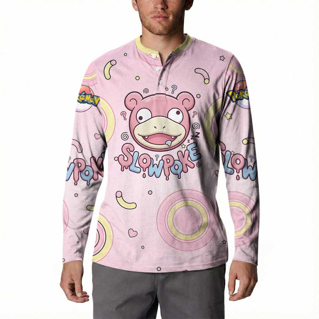 Slowpoke Button Sweatshirt Sleepy Bubblegum Daydream Art