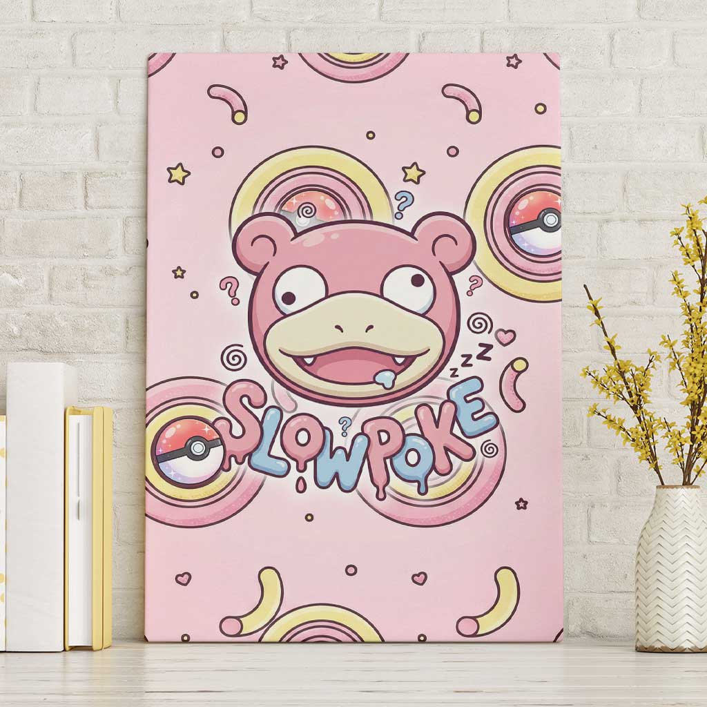 Slowpoke Canvas Wall Art Sleepy Bubblegum Daydream Art