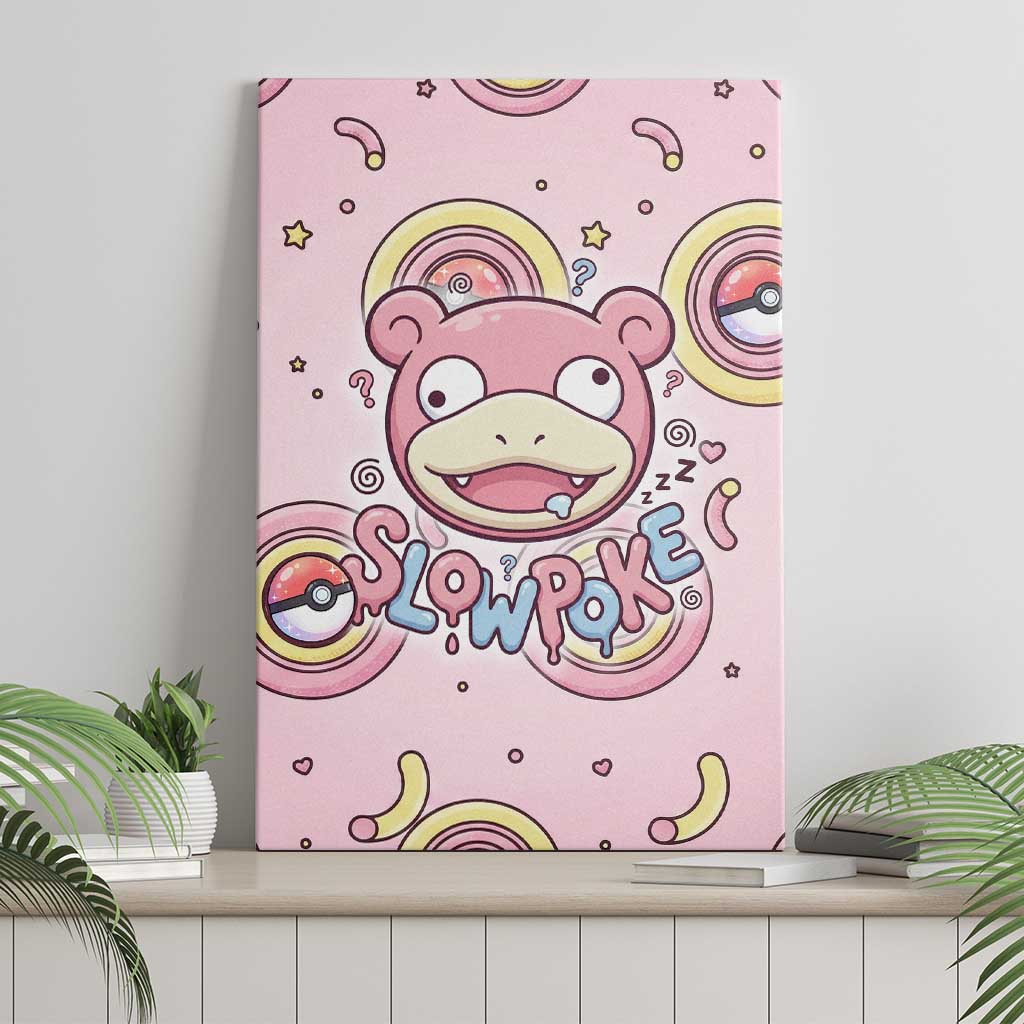 Slowpoke Canvas Wall Art Sleepy Bubblegum Daydream Art