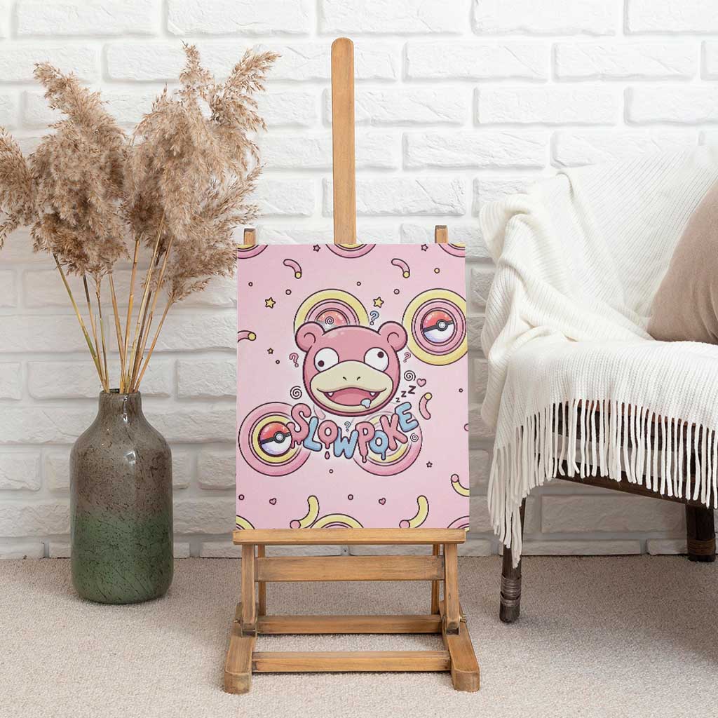 Slowpoke Canvas Wall Art Sleepy Bubblegum Daydream Art