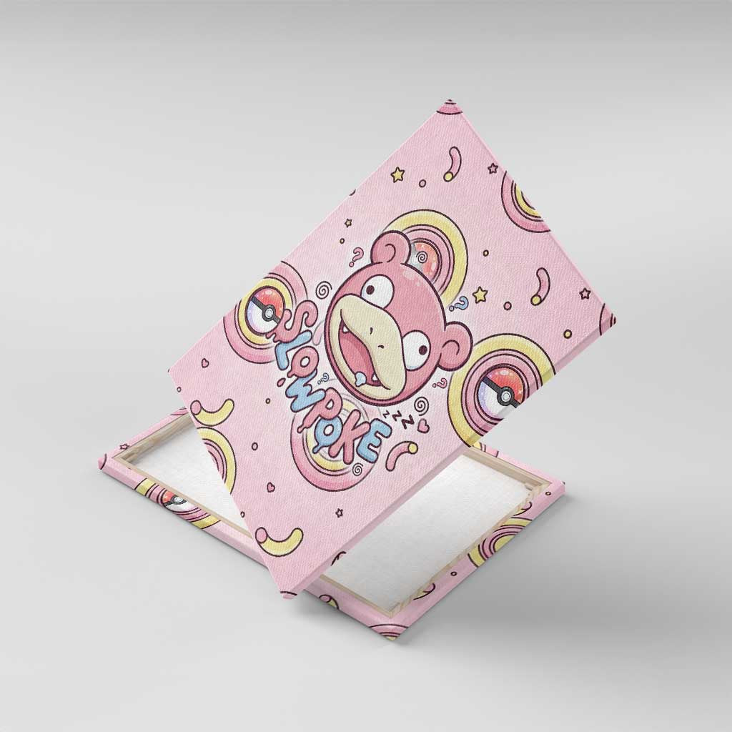Slowpoke Canvas Wall Art Sleepy Bubblegum Daydream Art
