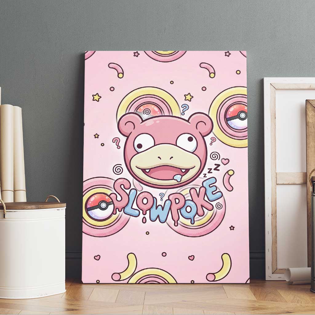 Slowpoke Canvas Wall Art Sleepy Bubblegum Daydream Art