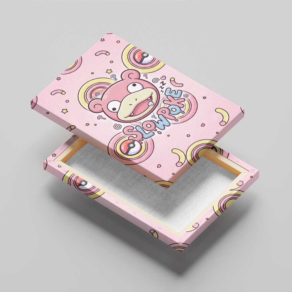 Slowpoke Canvas Wall Art Sleepy Bubblegum Daydream Art