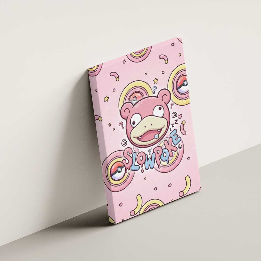 Slowpoke Canvas Wall Art Sleepy Bubblegum Daydream Art