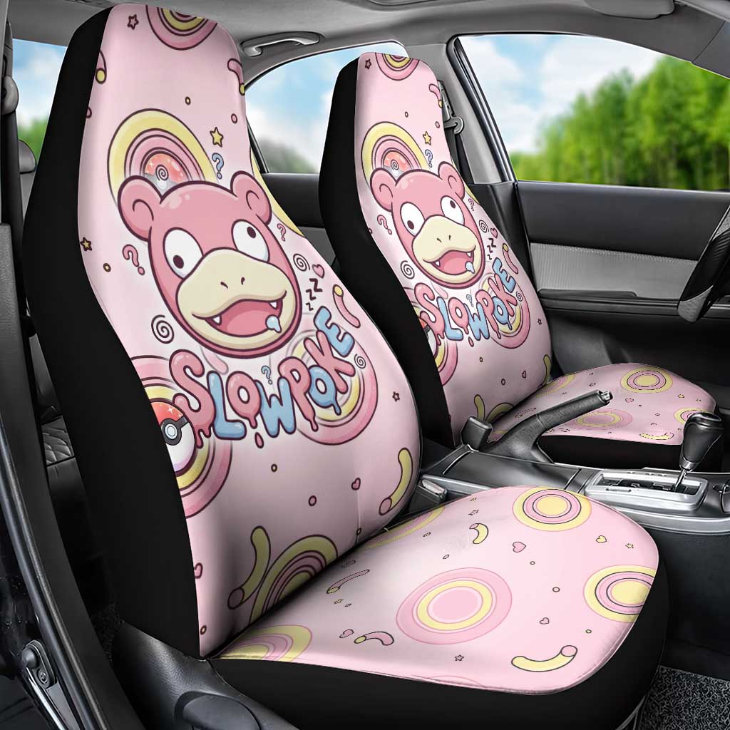 Slowpoke Car Seat Cover Sleepy Bubblegum Daydream Art