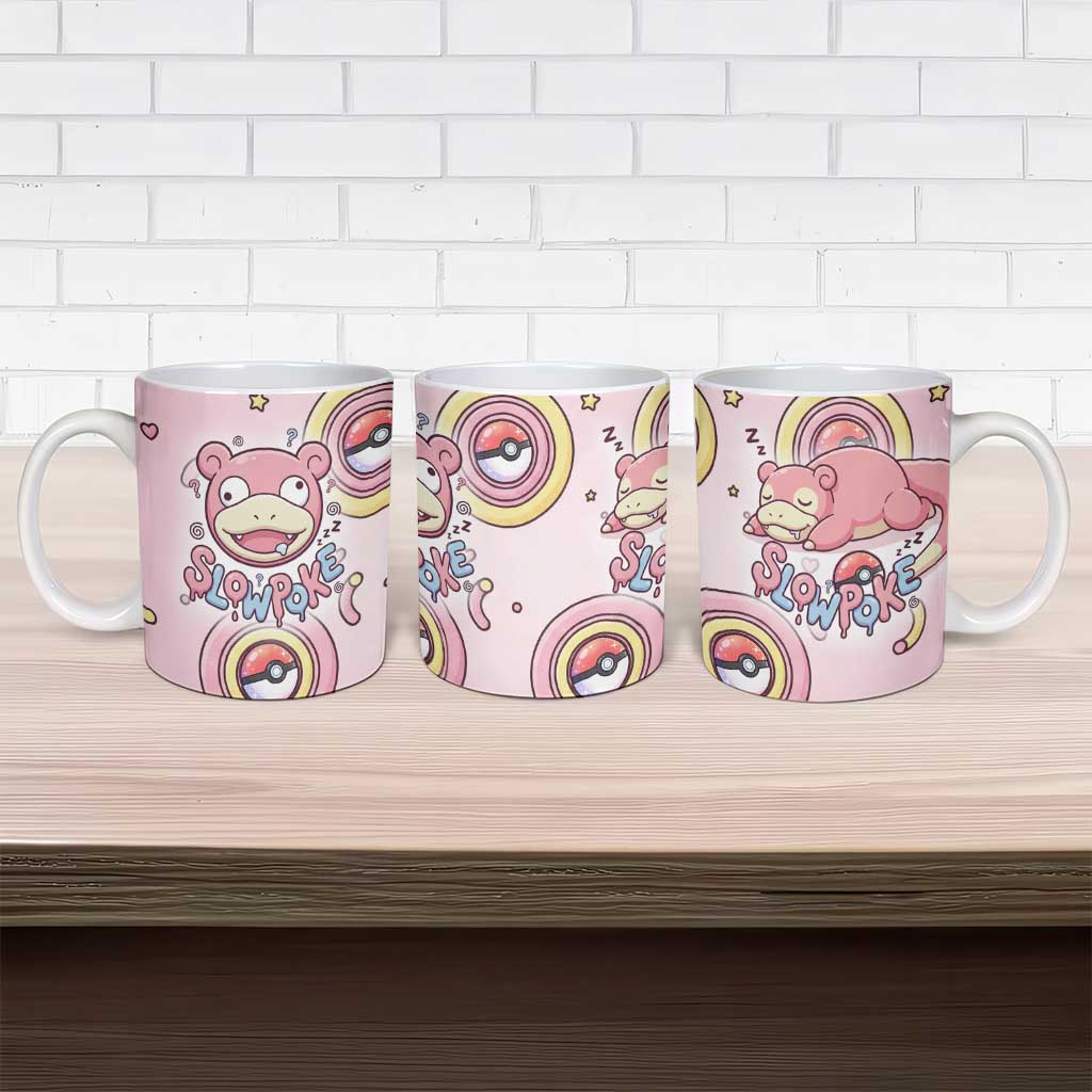 Slowpoke Ceramic Mug Sleepy Bubblegum Daydream Art