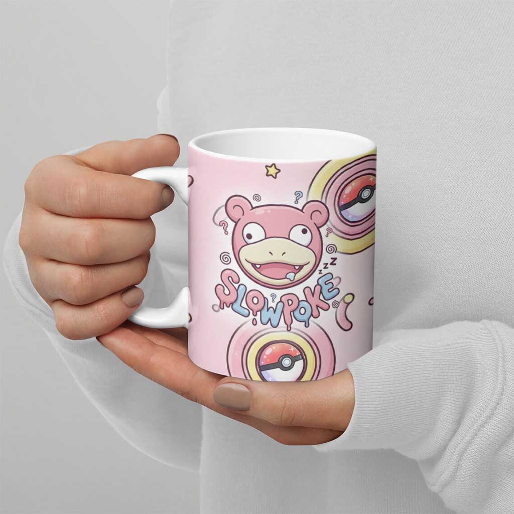 Slowpoke Ceramic Mug Sleepy Bubblegum Daydream Art