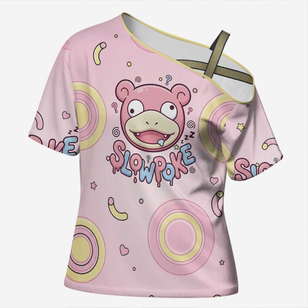 Slowpoke Cross Shoulder Shirt Sleepy Bubblegum Daydream Art