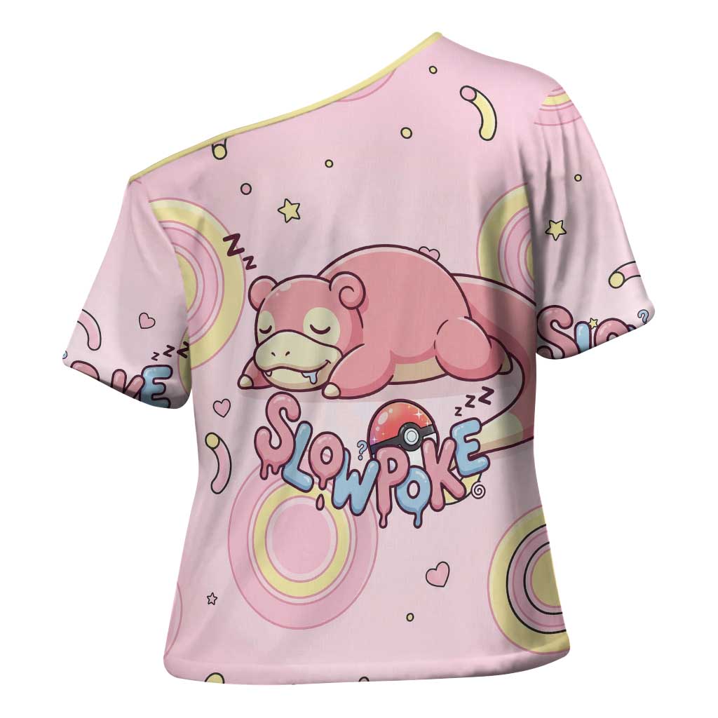 Slowpoke Cross Shoulder Shirt Sleepy Bubblegum Daydream Art