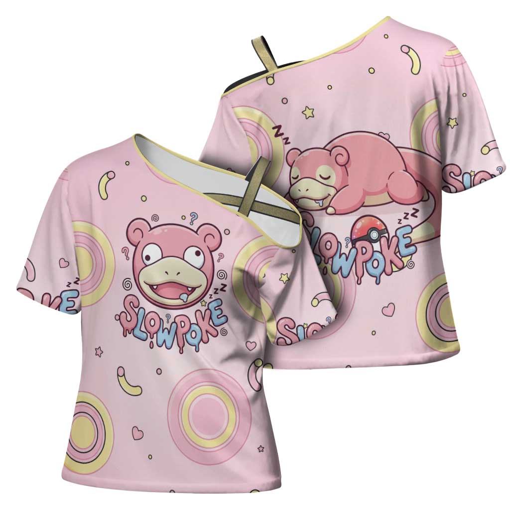 Slowpoke Cross Shoulder Shirt Sleepy Bubblegum Daydream Art