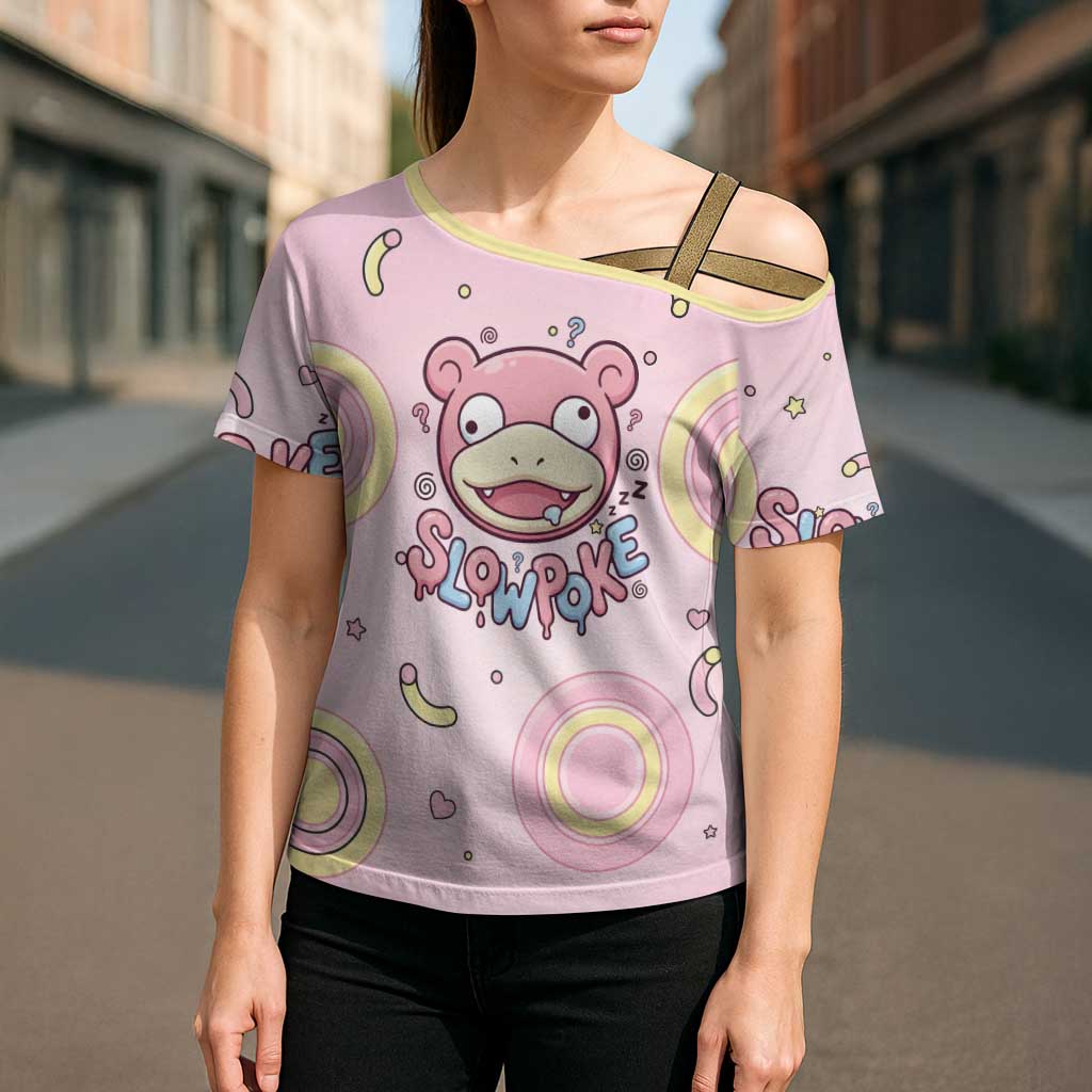 Slowpoke Cross Shoulder Shirt Sleepy Bubblegum Daydream Art