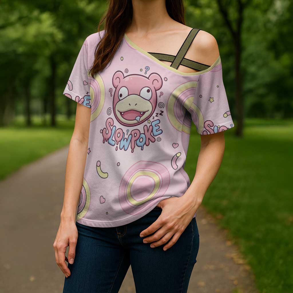 Slowpoke Cross Shoulder Shirt Sleepy Bubblegum Daydream Art