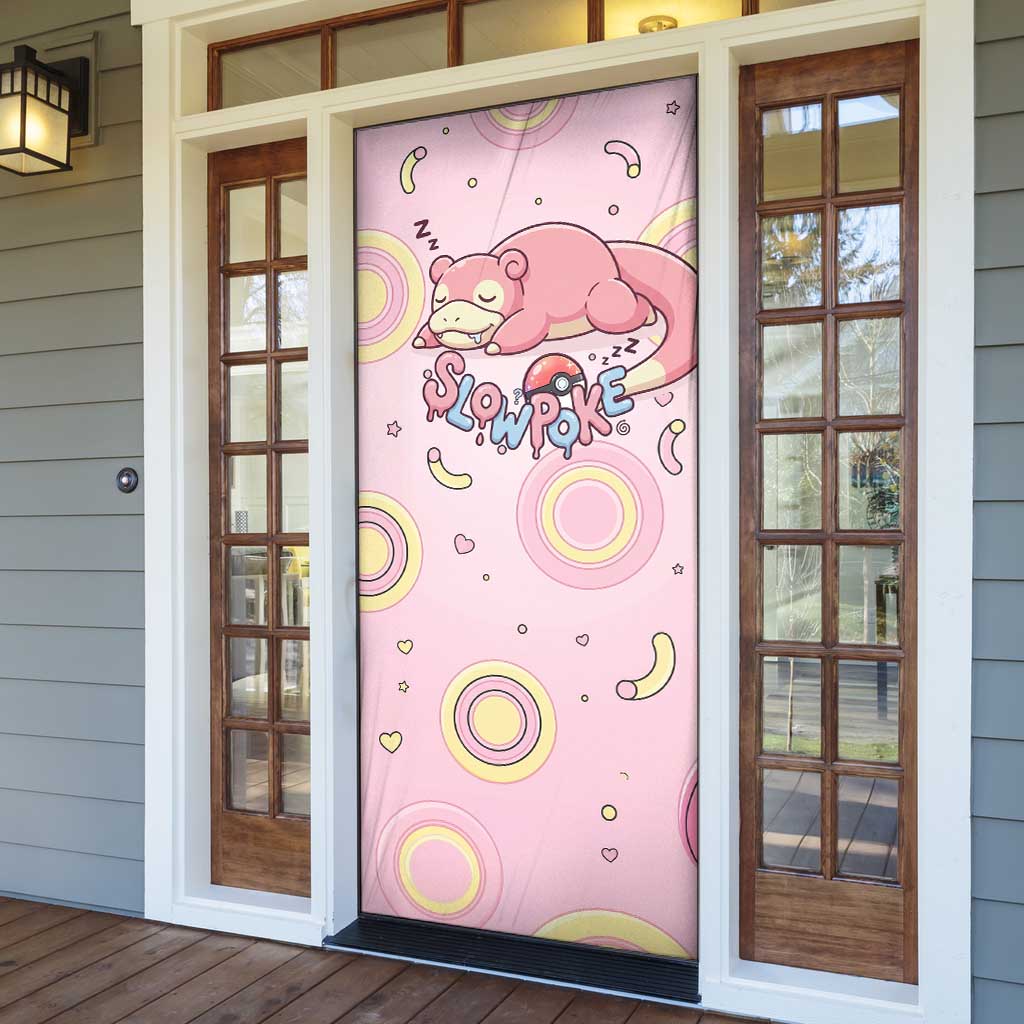 Slowpoke Door Cover Sleepy Bubblegum Daydream Art