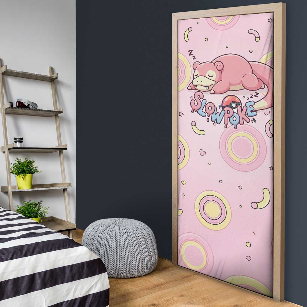 Slowpoke Door Cover Sleepy Bubblegum Daydream Art