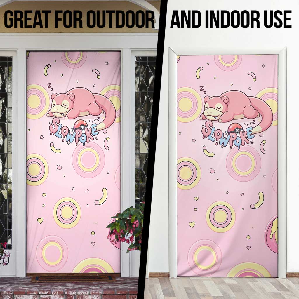 Slowpoke Door Cover Sleepy Bubblegum Daydream Art