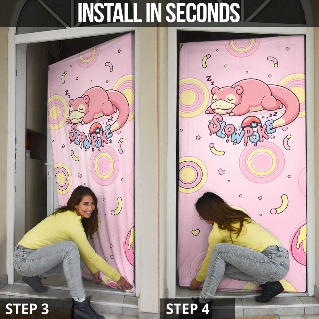 Slowpoke Door Cover Sleepy Bubblegum Daydream Art