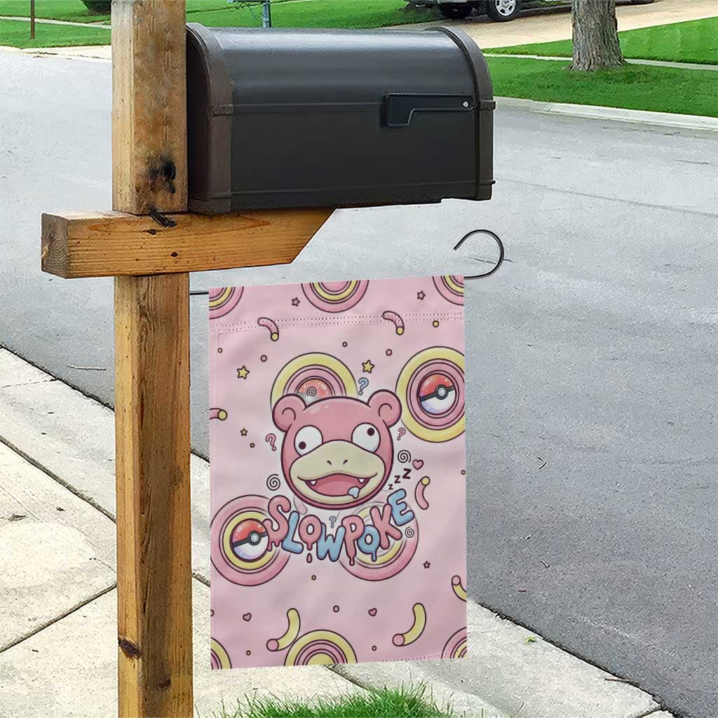 Slowpoke Garden Flag Sleepy Bubblegum Daydream Art