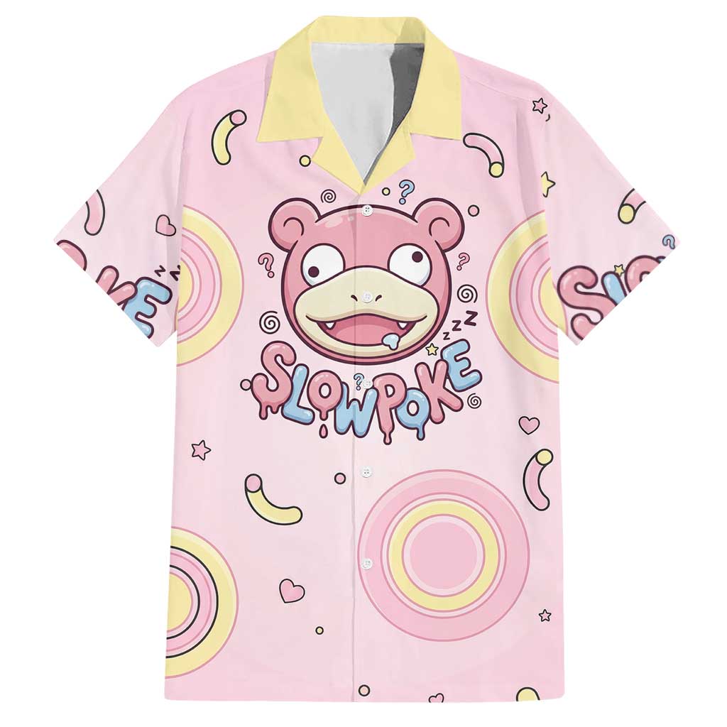 Slowpoke Hawaiian Shirt Sleepy Bubblegum Daydream Art