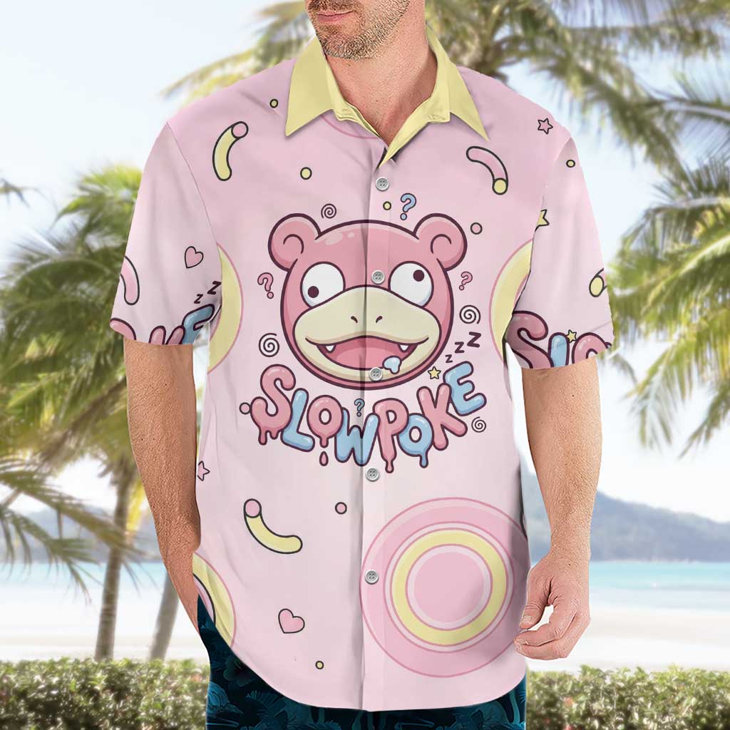 Slowpoke Hawaiian Shirt Sleepy Bubblegum Daydream Art