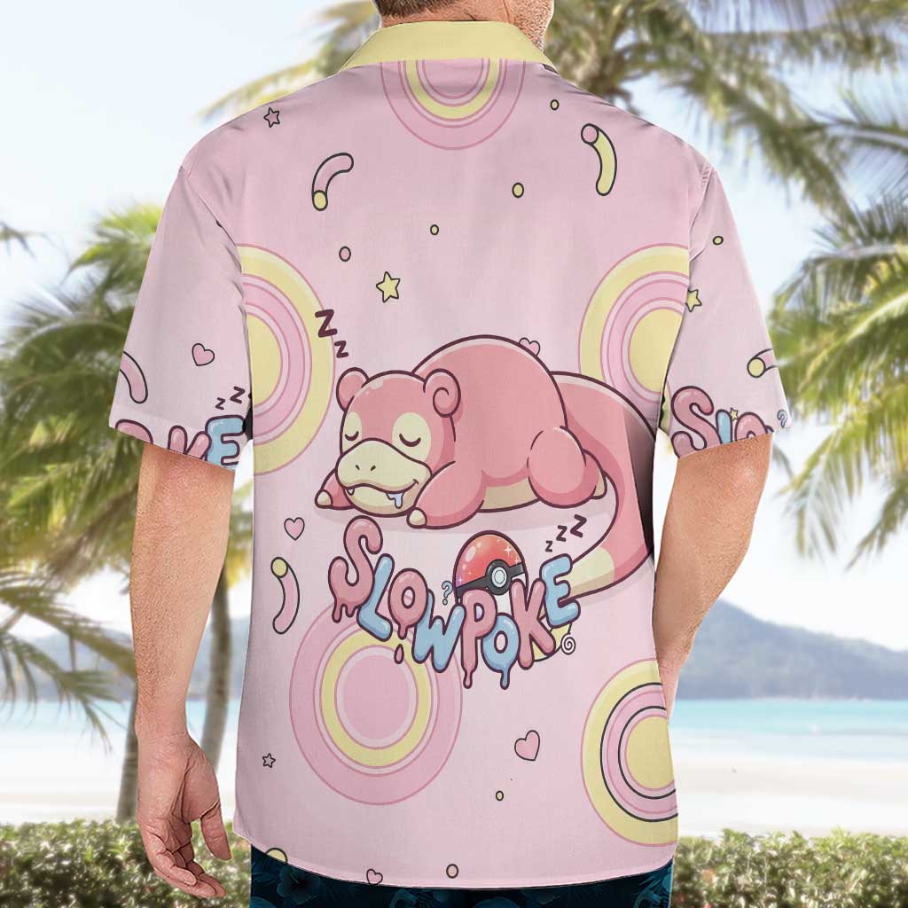 Slowpoke Hawaiian Shirt Sleepy Bubblegum Daydream Art