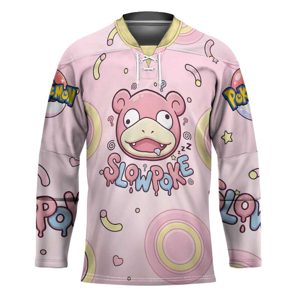 Slowpoke Hockey Jersey Sleepy Bubblegum Daydream Art