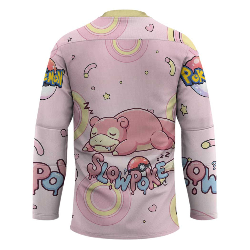 Slowpoke Hockey Jersey Sleepy Bubblegum Daydream Art