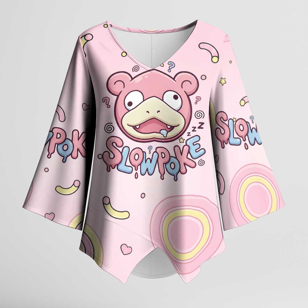 Slowpoke Kimono Sleeve Blouse Sleepy Bubblegum Daydream Art