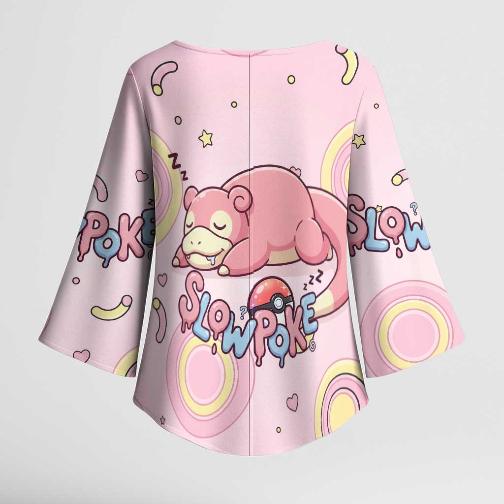 Slowpoke Kimono Sleeve Blouse Sleepy Bubblegum Daydream Art