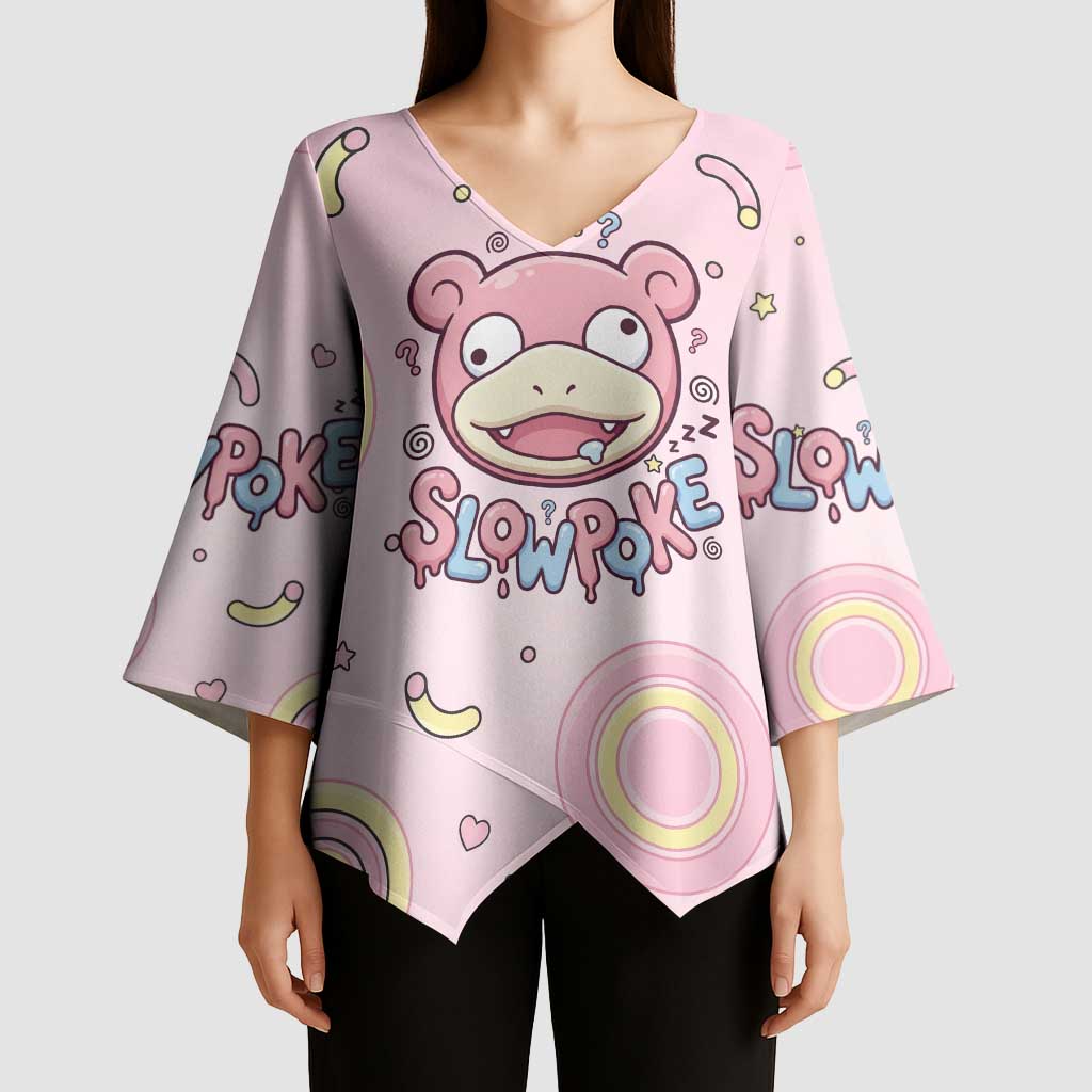 Slowpoke Kimono Sleeve Blouse Sleepy Bubblegum Daydream Art