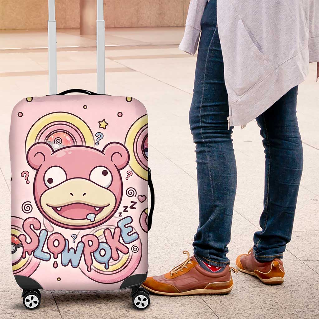 Slowpoke Luggage Cover Sleepy Bubblegum Daydream Art